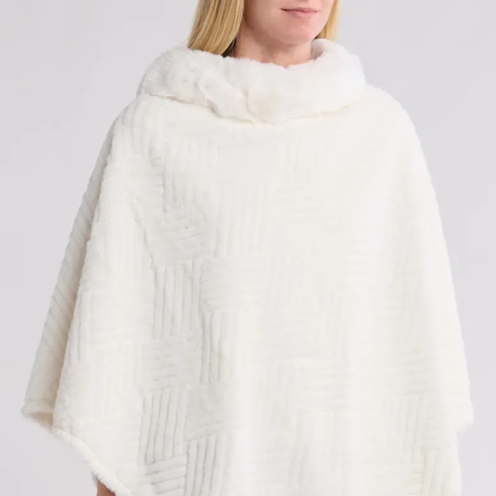 Nanette Lepore Vibrant Pink Fuzzy Sweater/Poncho - Picture 8 of 8